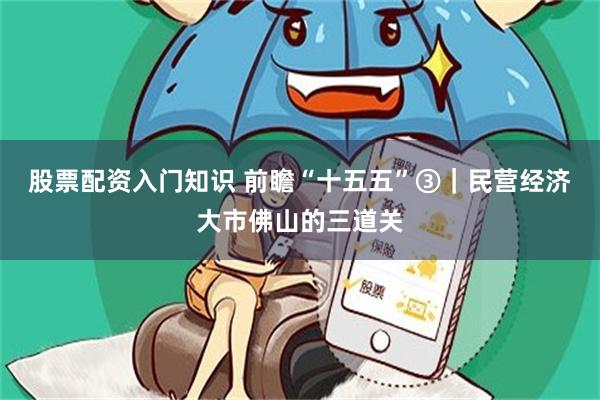 股票配资入门知识 前瞻“十五五”③｜民营经济大市佛山的三道关