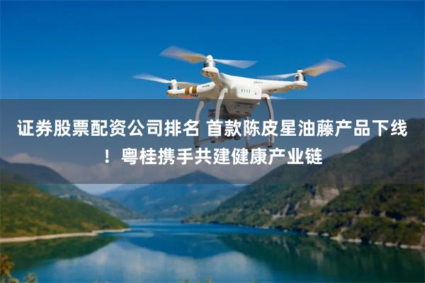 证券股票配资公司排名 首款陈皮星油藤产品下线！粤桂携手共建健康产业链