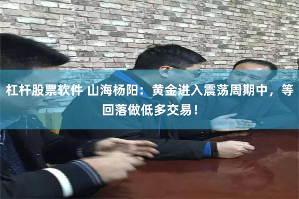 杠杆股票软件 山海杨阳：黄金进入震荡周期中，等回落做低多交易！