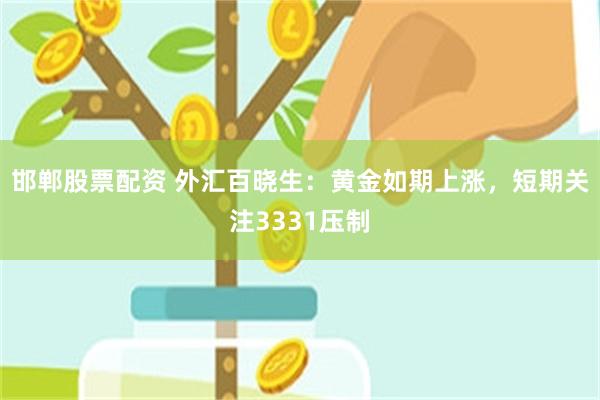 邯郸股票配资 外汇百晓生：黄金如期上涨，短期关注3331压制