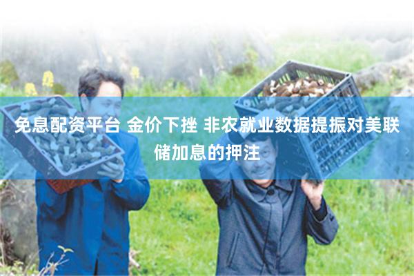 免息配资平台 金价下挫 非农就业数据提振对美联储加息的押注