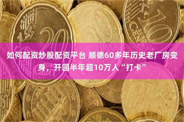 如何配资炒股配资平台 顺德60多年历史老厂房变身，开园半年超10万人“打卡”
