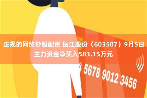正规的网络炒股配资 振江股份（603507）9月5日主力资金净买入583.15万元