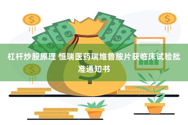 杠杆炒股原理 恒瑞医药瑞维鲁胺片获临床试验批准通知书