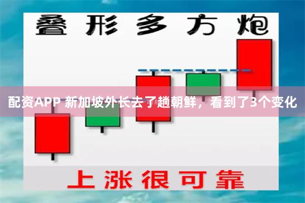 配资APP 新加坡外长去了趟朝鲜，看到了3个变化
