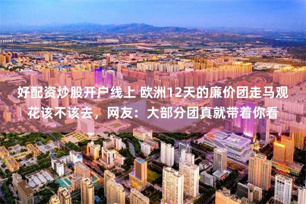 好配资炒股开户线上 欧洲12天的廉价团走马观花该不该去,网友:大部分团真就带着你看